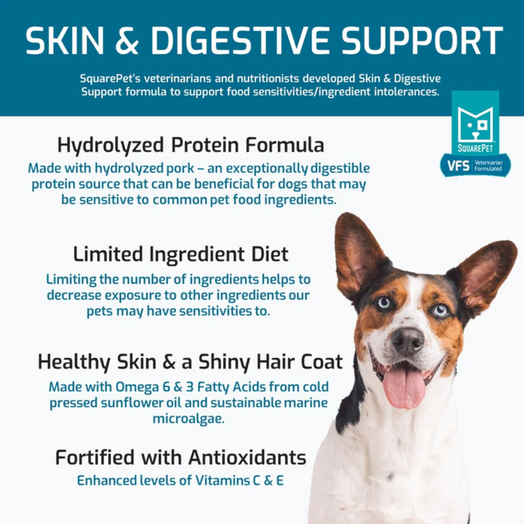 SquarePet Dry Dog Food - VFS Skin & Digestive Support