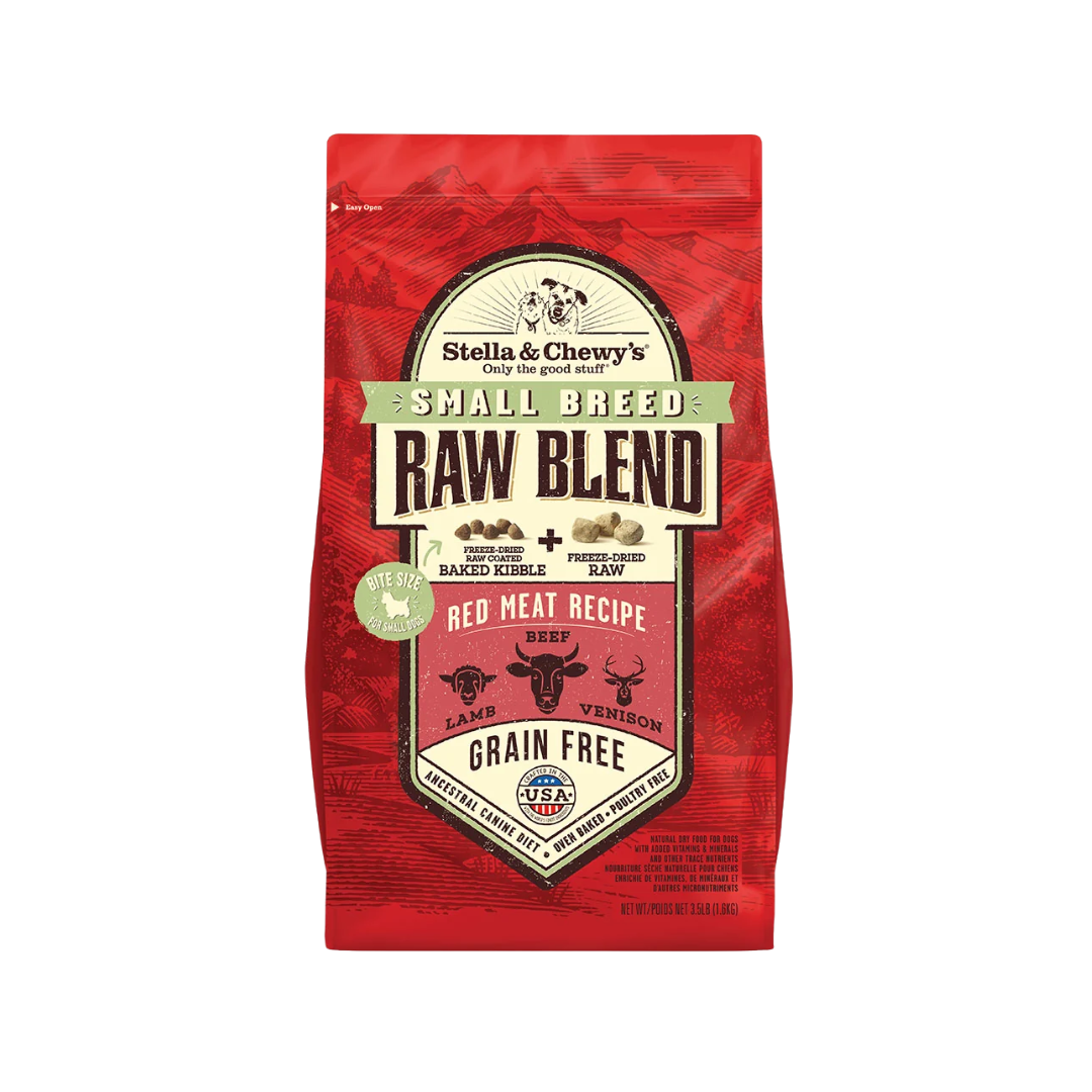 Stella & Chewy's Freeze-Dried Raw Blend Dog Food - Red Meat Raw Blend Kibble Small Breed