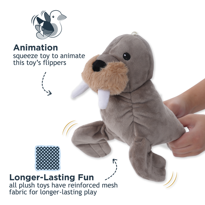 Tall Tails Dog Toys - Animated Walrus