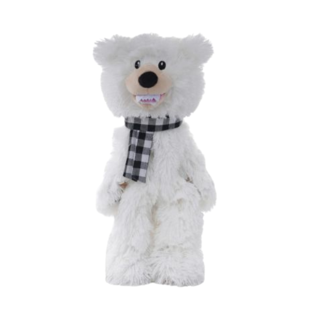 Tall Tails Dog Toys - Stuffless Polar Bear Squeaker