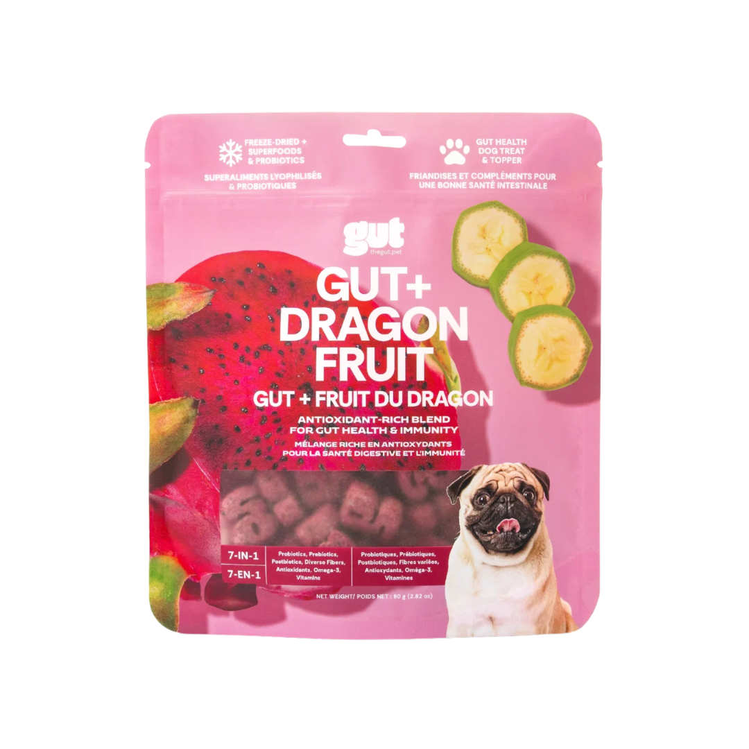 The Gut Freeze-Dried Dog Treats & Toppers - Gut + Dragonfruit