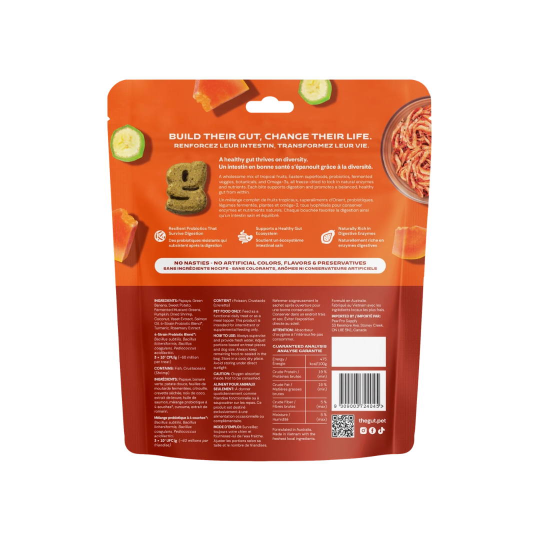 The Gut Freeze-Dried Dog Treats & Toppers - Gut + Papaya