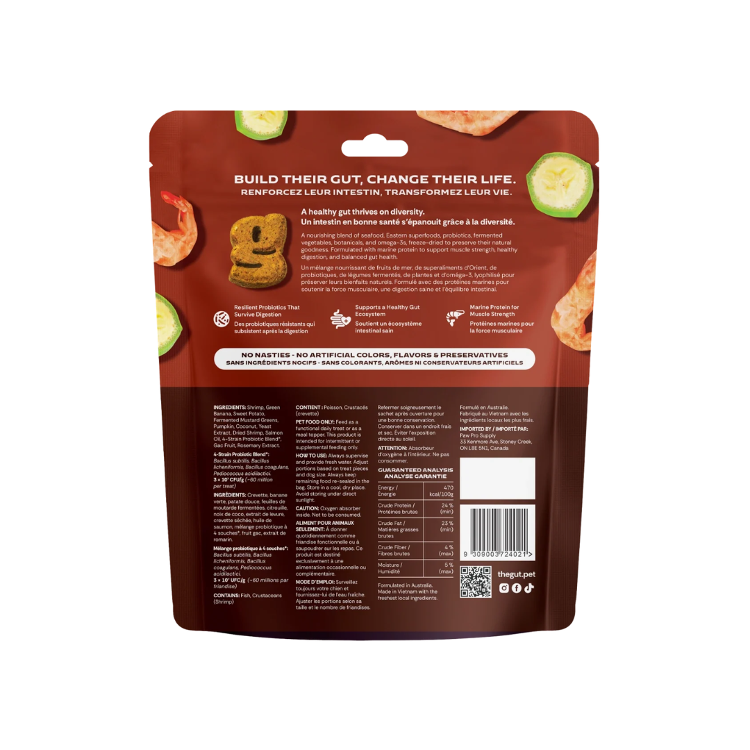 The Gut Freeze-Dried Dog Treats & Toppers - Gut + Shrimp