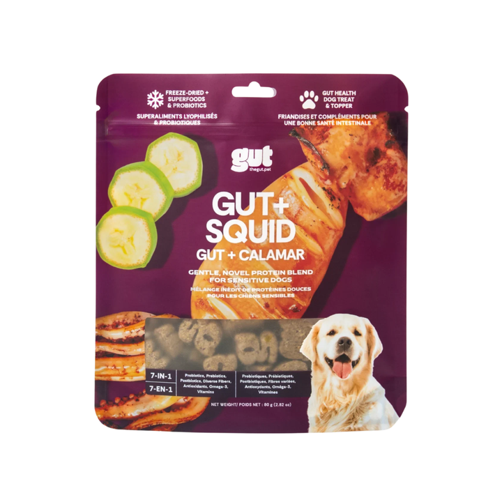 The Gut Freeze-Dried Dog Treats & Toppers - Gut + Squid