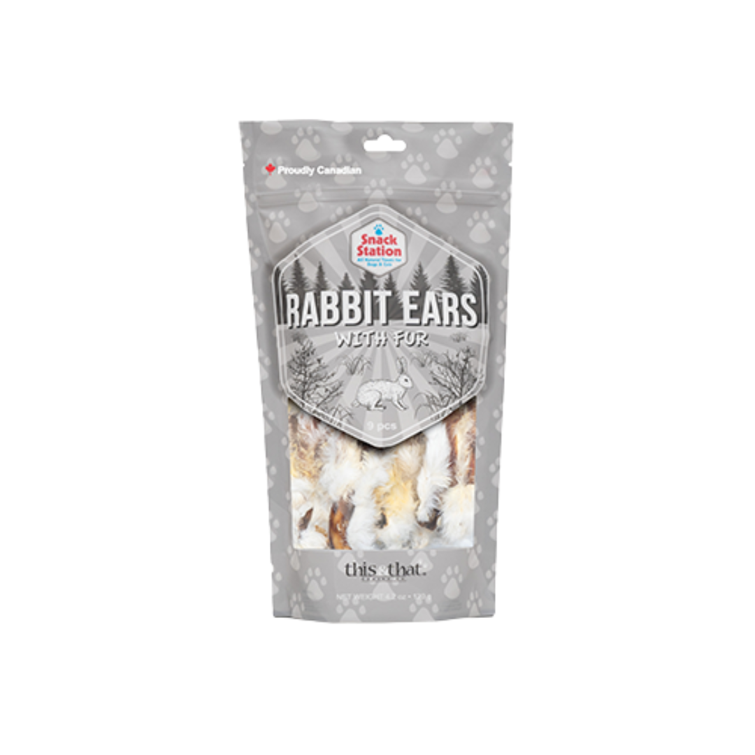 This & That Dog Treats - Snack Station Rabbit Ears with Fur