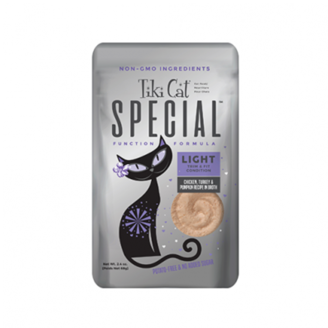 Tiki Cat Wet Cat Food - Special Light Chicken, Turkey & Pumpkin Recipe in Broth Pouch