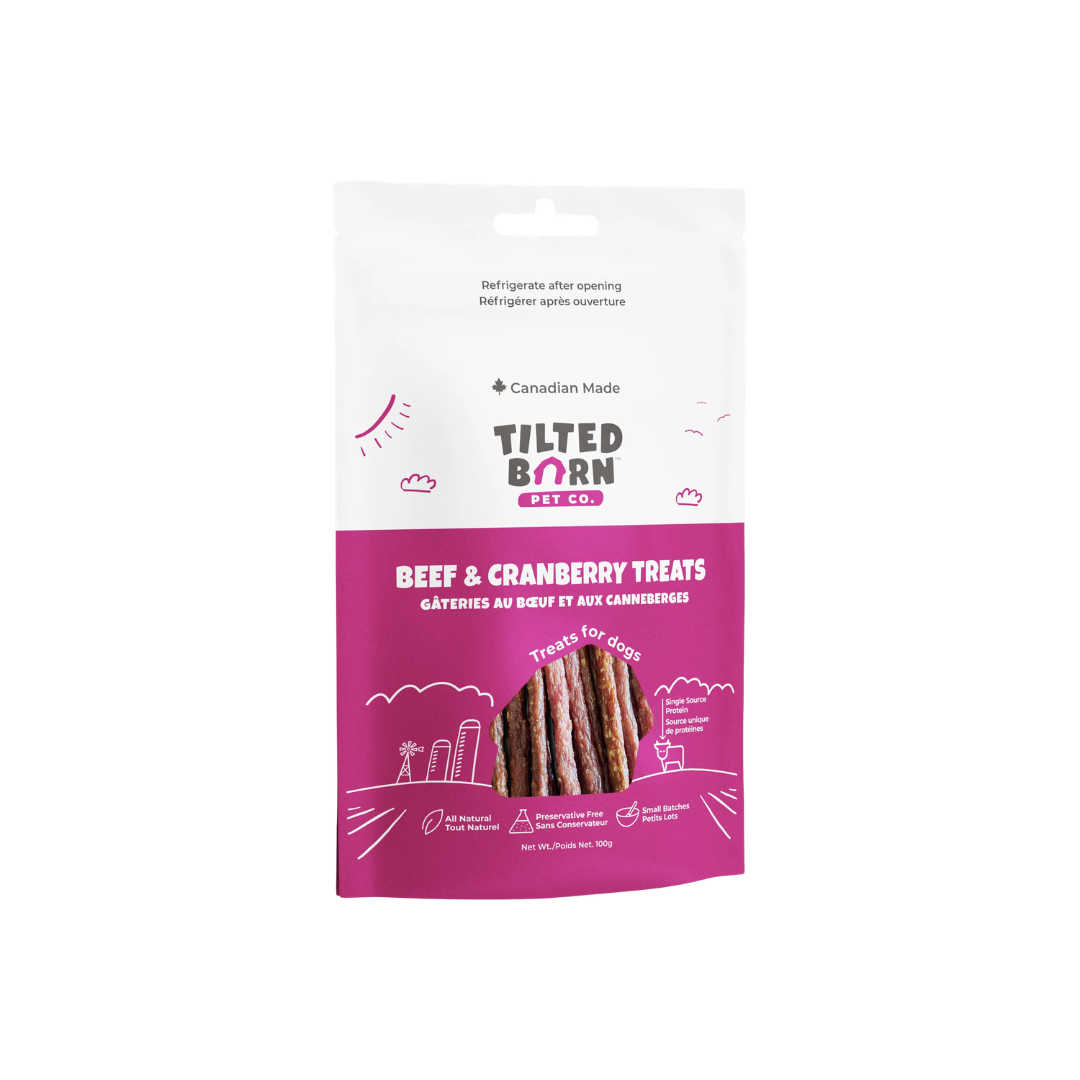 Tilted Barn Dog Treats - Canadian Beef & Cranberry