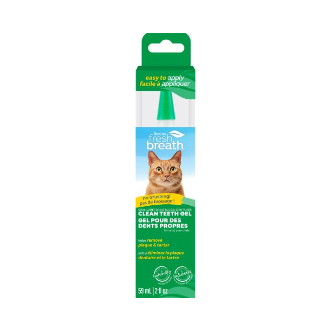 Tropiclean Cat Dental Care - Fresh Breath No Brushing Clean Teeth Dental & Oral Care Gel