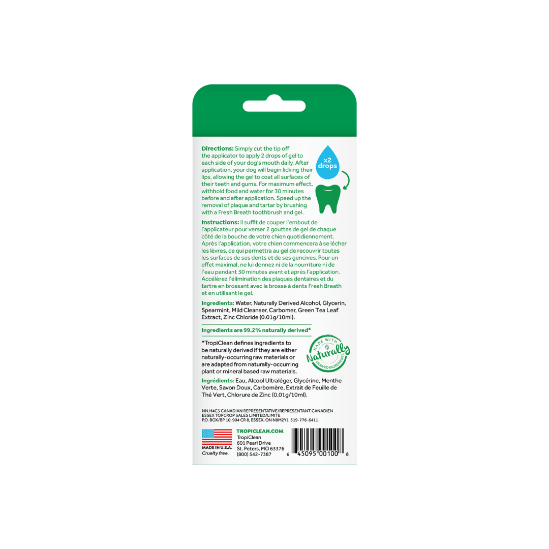 Tropiclean Dog Dental Care - Fresh Breath Oral Care Gel for Dogs