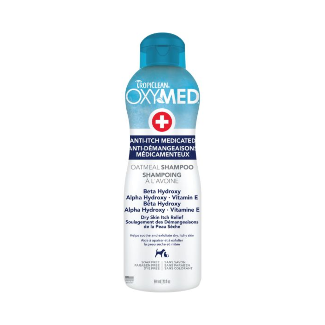 Tropiclean Dog & Cat Grooming Supplies - Oxymed Anti-Itch Medicated Oatmeal Shampoo