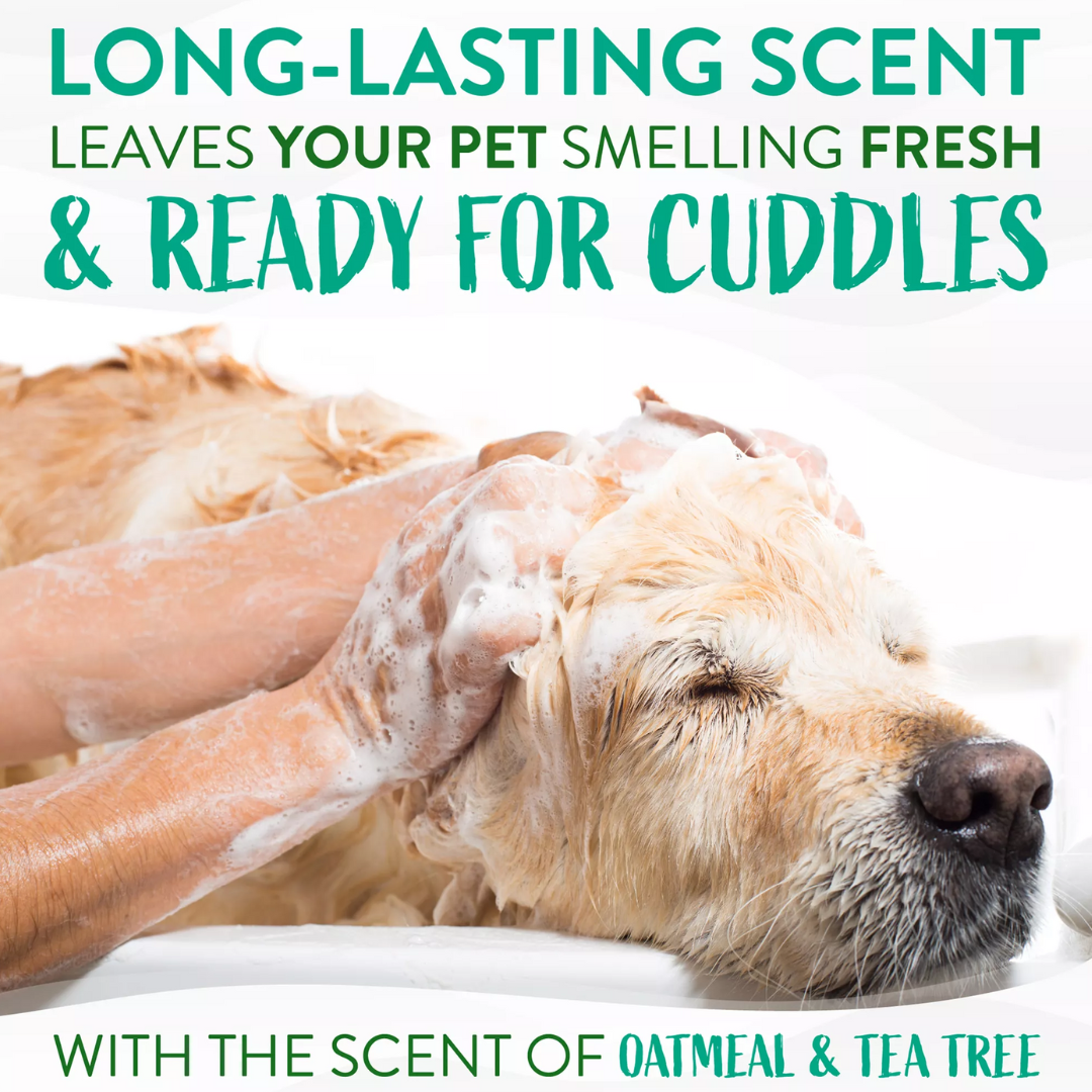 Tropiclean Dog & Cat Grooming Supplies - Tropiclean Oatmeal & Tea Tree Medicated Itch Relief Shampoo