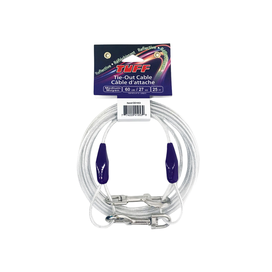Tuff Dog Supplies - Reflective Tie-Out Cable