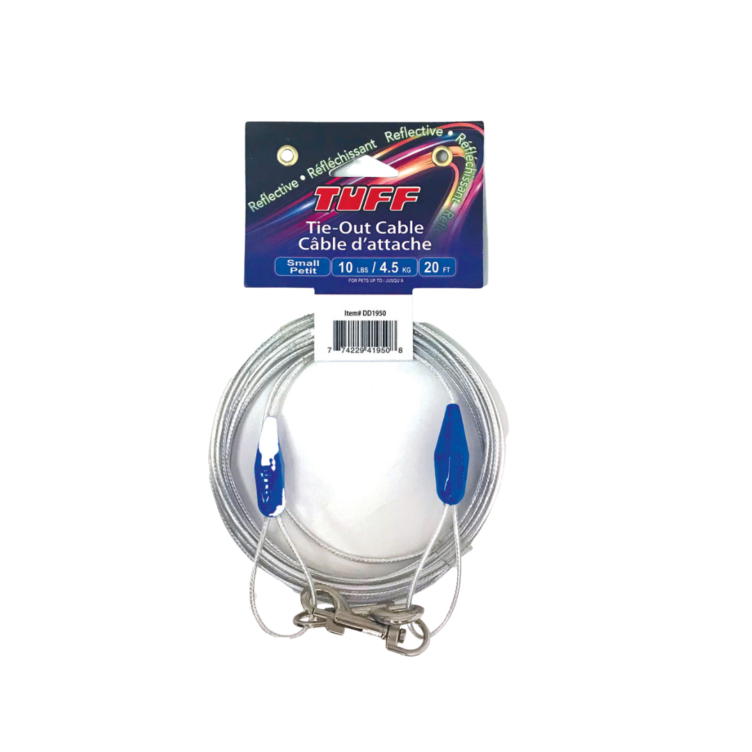 Tuff Dog Supplies - Reflective Tie-Out Cable