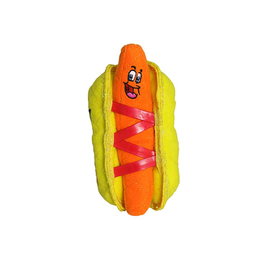 Tuffy Dog Toys - Fun Food Hot Dog