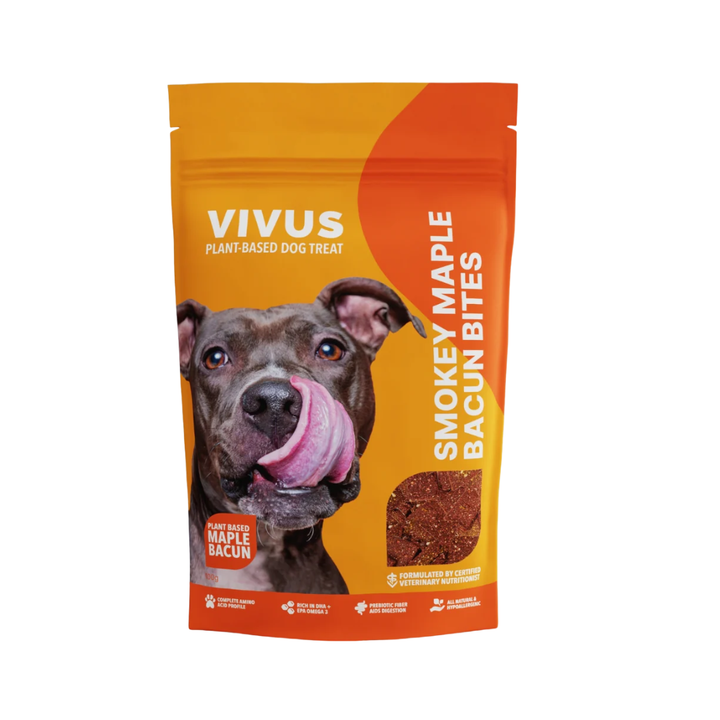 VIVUS Vegan Dog Treats - Smokey Maple Bacun Bites