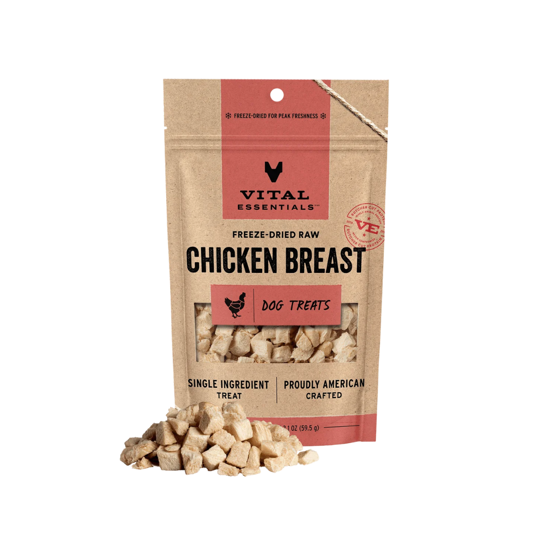 Vital Essentials Freeze-Dried Dog Treats - Raw Chicken Breast