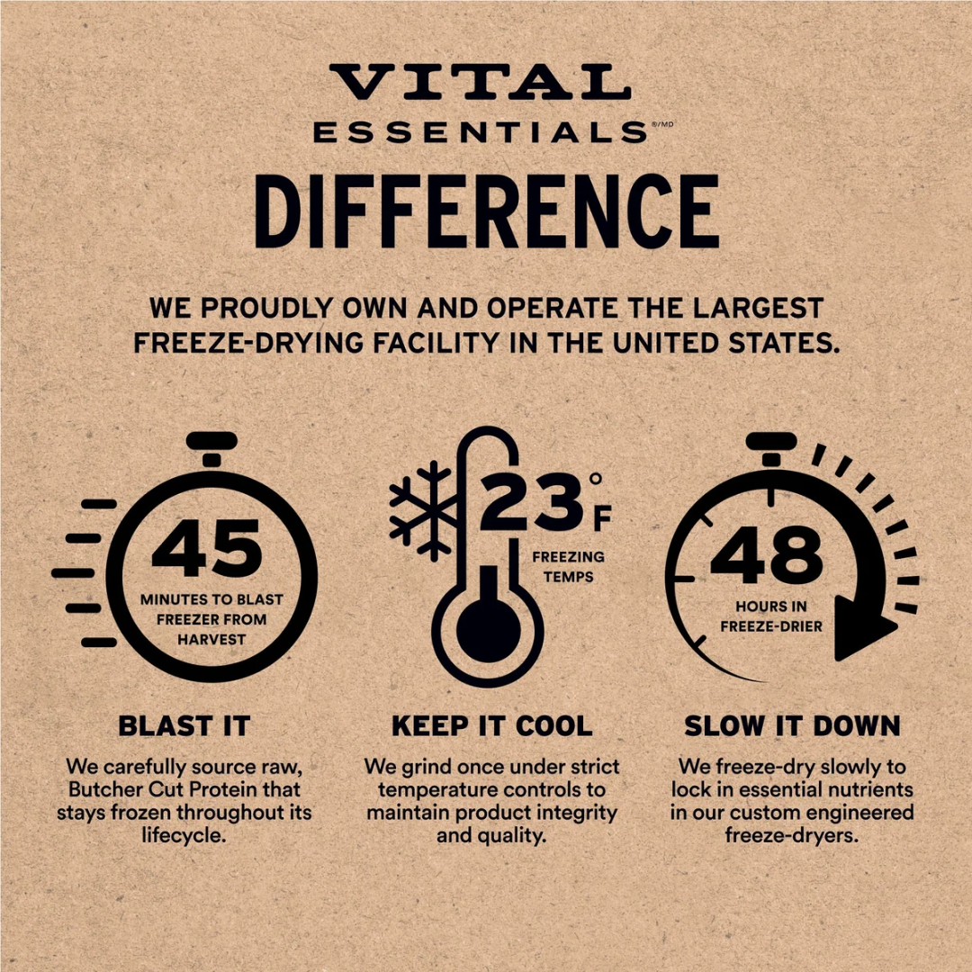 Vital Essentials Freeze-Dried Dog Treats - Raw Duck Bites