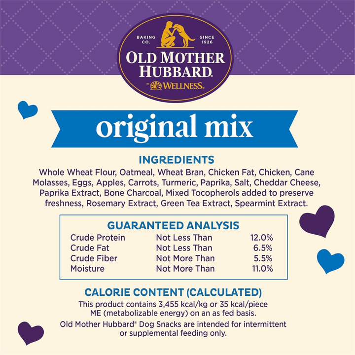 Wellness Dog Treats - Old Mother Hubbard Classic Original Mix Biscuits