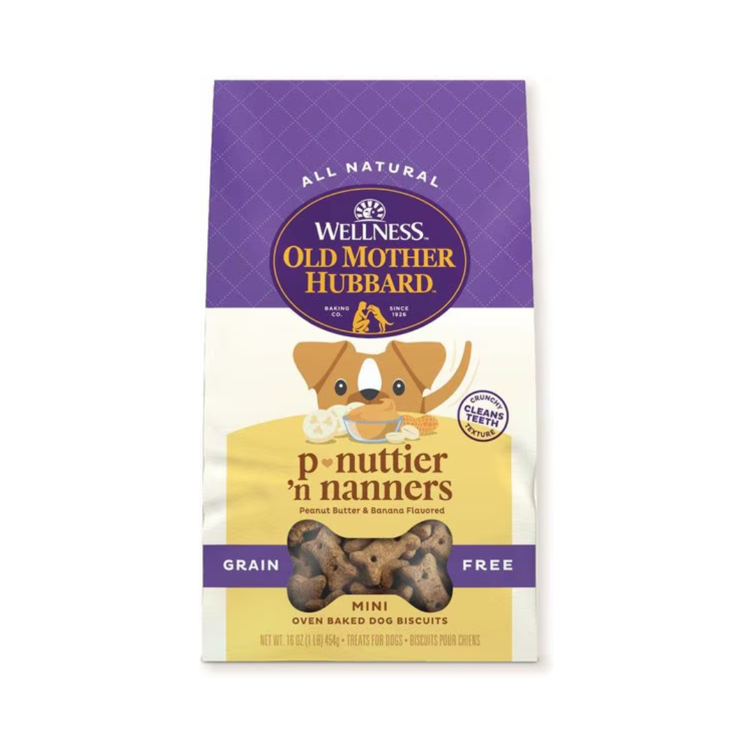 Wellness Dog Treats - Old Mother Hubbard Classic Original P-Nuttier 'N Nanners Biscuits