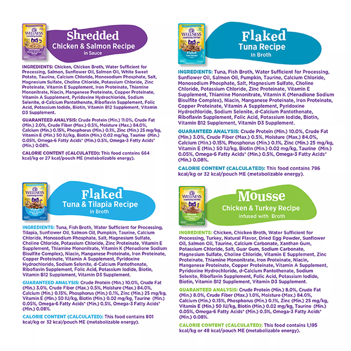 Wellness Wet Cat Food - Appetizing Entrée Little-a-This, Little-a-That, Seafood & Poultry Variety Pack