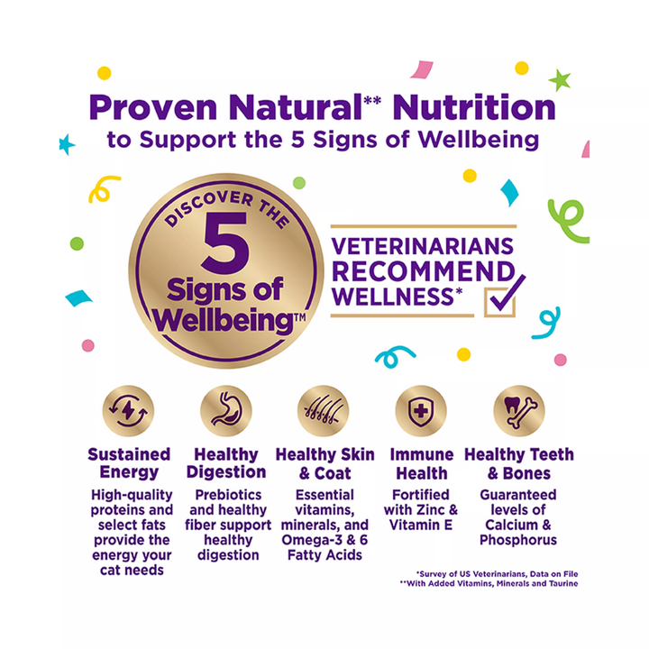 Wellness Wet Cat Food - Appetizing Entrées Flaked Tuna & Cod Recipe in Broth Pouch