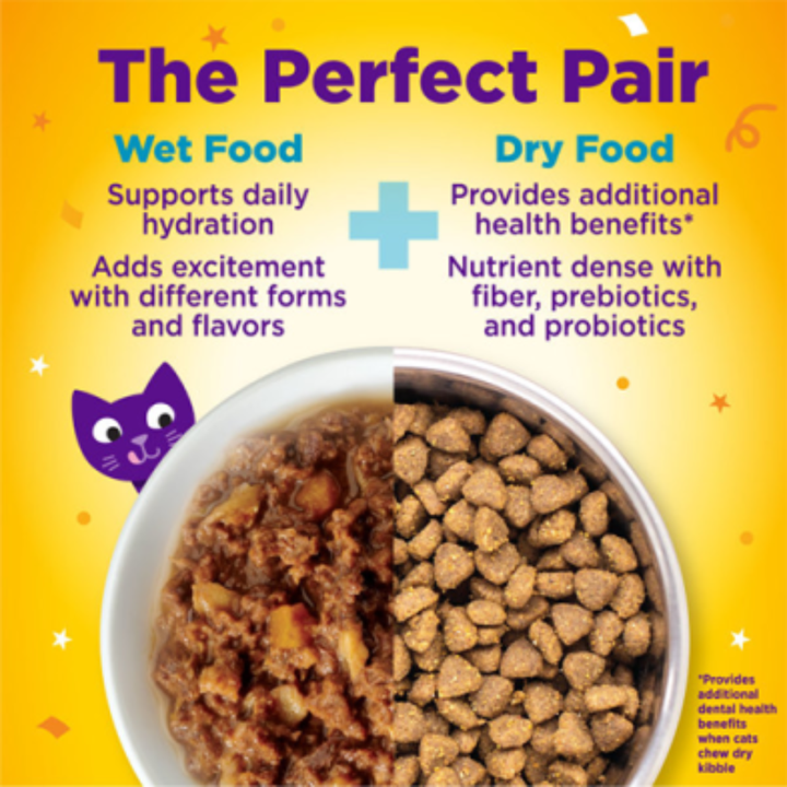 Wellness Wet Cat Food - Appetizing Entrées Flaked Tuna & Tilapia Recipe in Broth Pouch