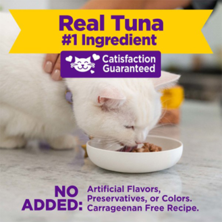 Wellness Wet Cat Food - Appetizing Entrées Flaked Tuna & Tilapia Recipe in Broth Pouch