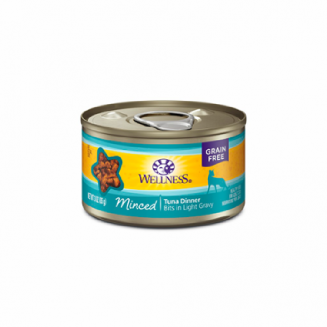 Wellness Wet Cat Food - Complete Health Grain-Free Minced Tuna Canned