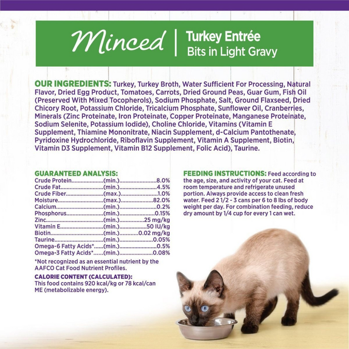 Wellness Wet Cat Food - Wellness Complete Health Minced Recipe Turkey Entree