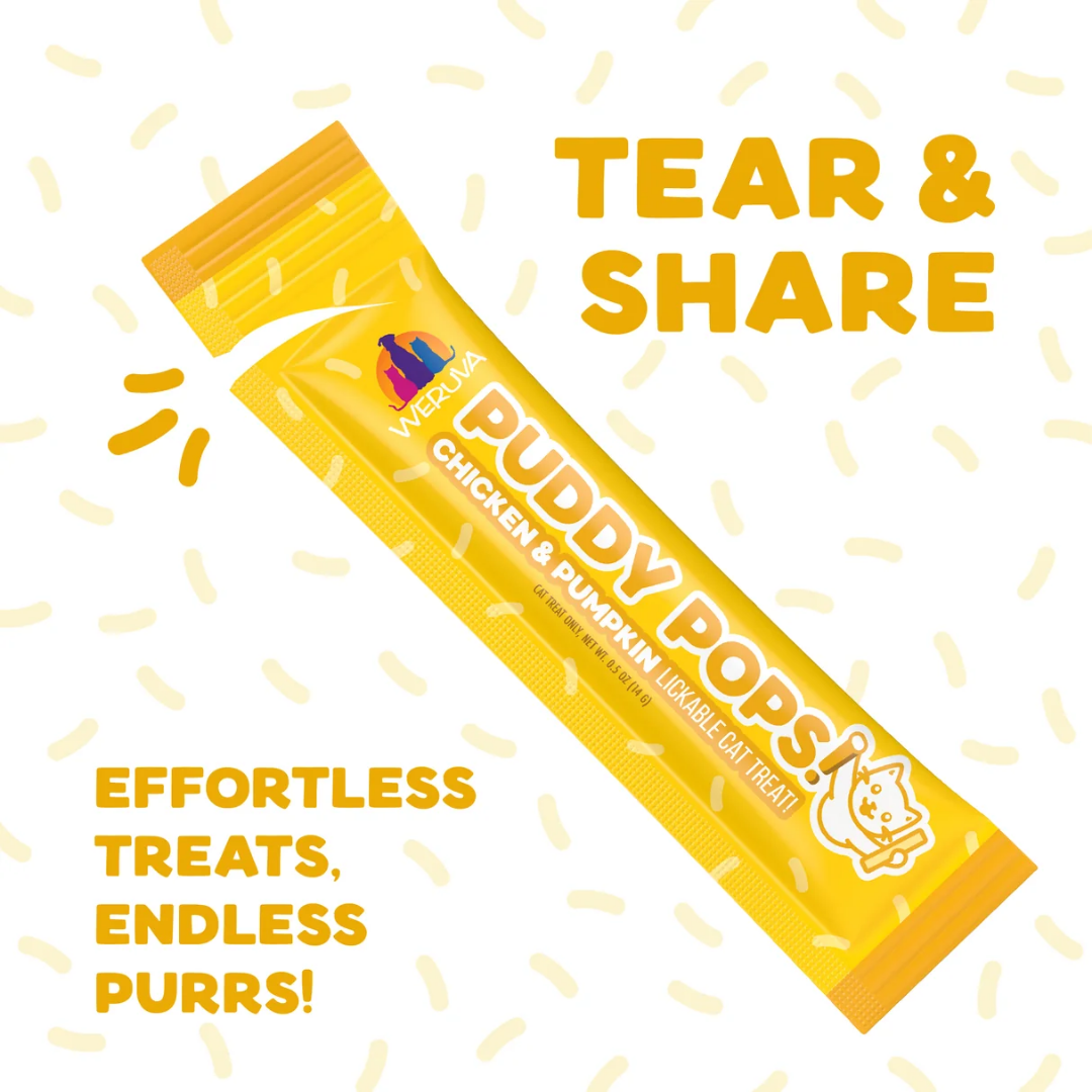Weruva Cat Treats - Puddy Pops Chicken & Pumpkin