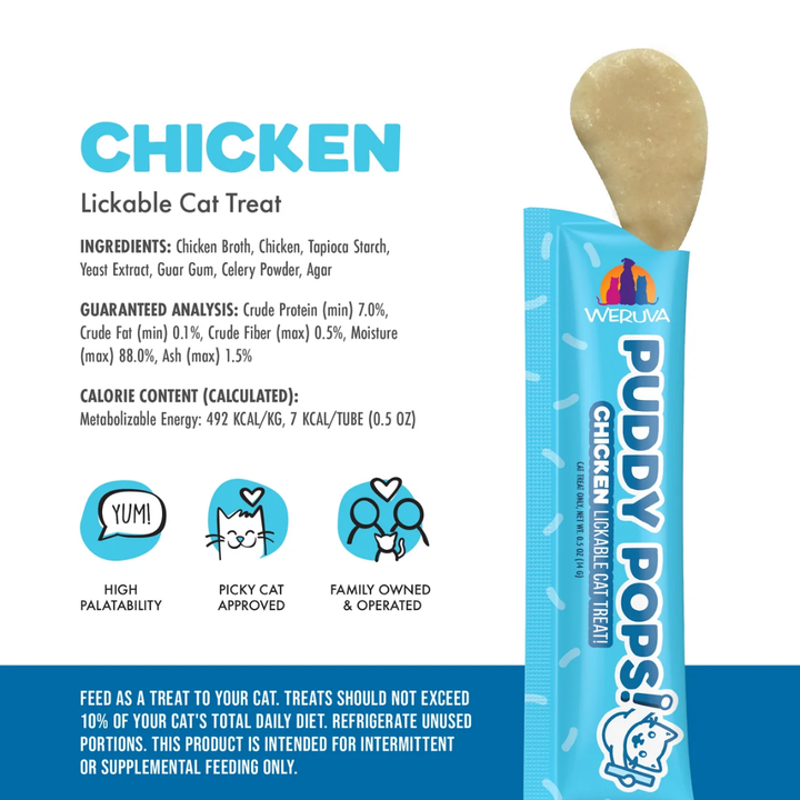 Weruva Cat Treats - Puddy Pops Chicken