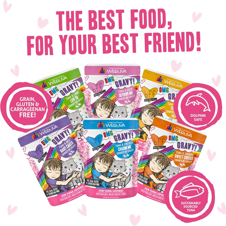 Weruva Wet Cat Food - BFF OMG Gravy  Rainbow À Gogo Variety Pack 