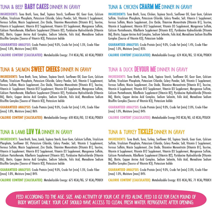 Weruva Wet Cat Food - BFF OMG Gravy  Rainbow À Gogo Variety Pack 