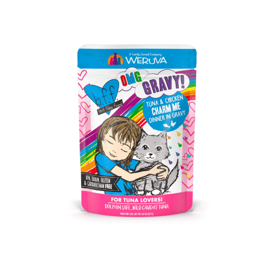 Weruva Wet Cat Food - BFF OMG Gravy Tuna & Chicken Charm Me Tuna & Chicken Dinner in Gravy Pouch 