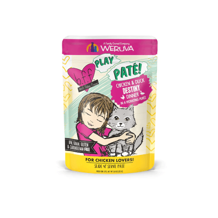 Weruva Wet Cat Food - BFF PLAY Paté Chicken & Duck Destiny Pouch 