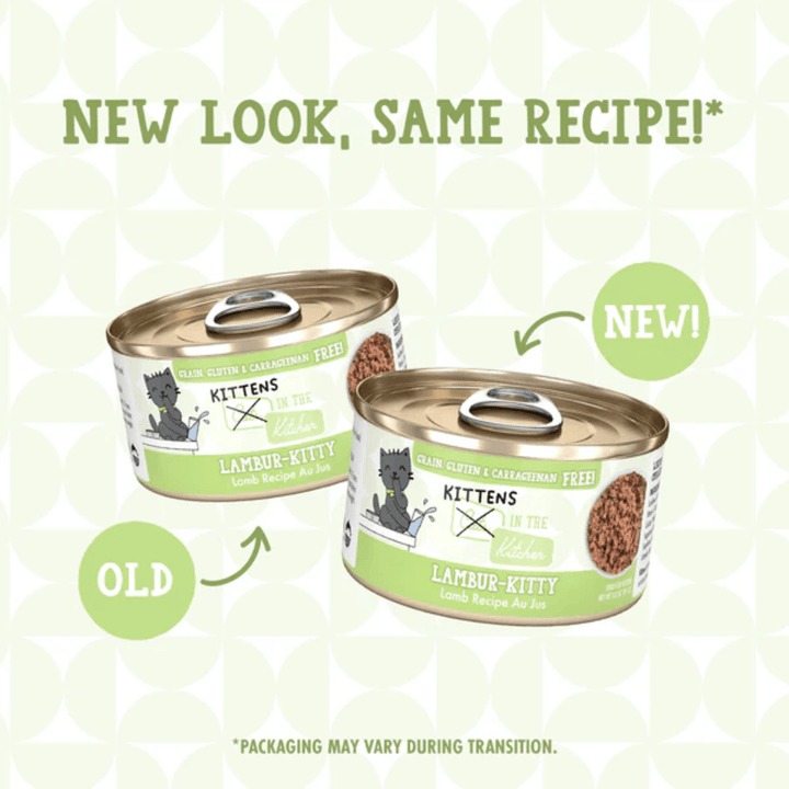 Weruva Wet Cat Food - Cats in the Kitchen Kitten Lambur-kitty Lamb Recipe Au Jus Canned 