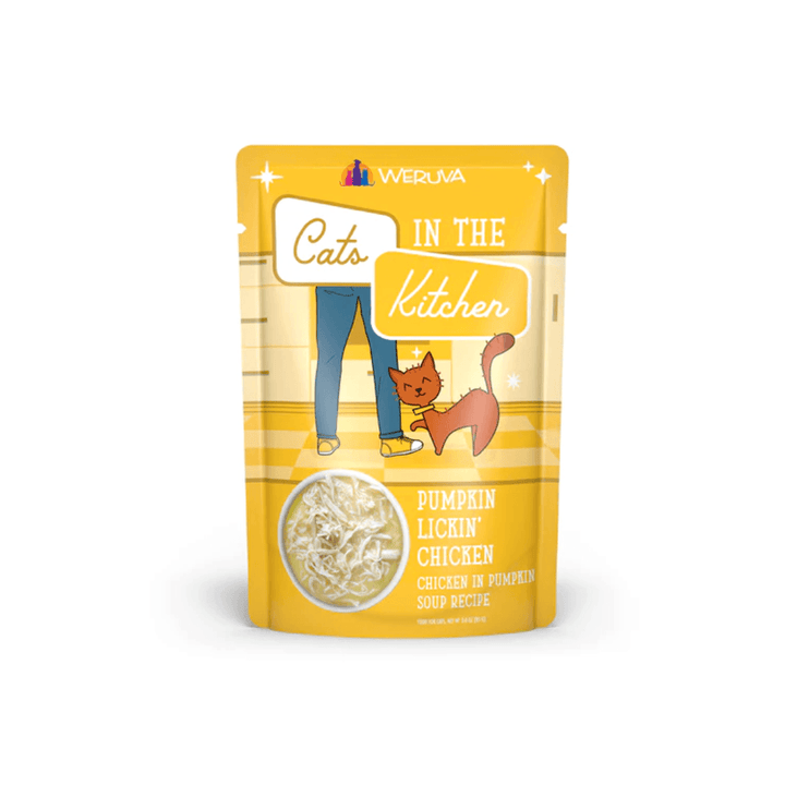 Weruva Wet Cat Food - Cats in the Kitchen  Pumpkin Lickin' Chicken in Pumpkin Soup Pouch 