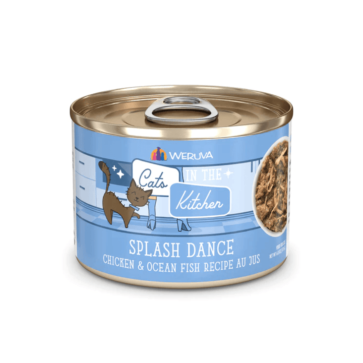 Weruva Wet Cat Food - Cats in the Kitchen Splash Dance Chicken and Ocean Fish Au Jus Canned 