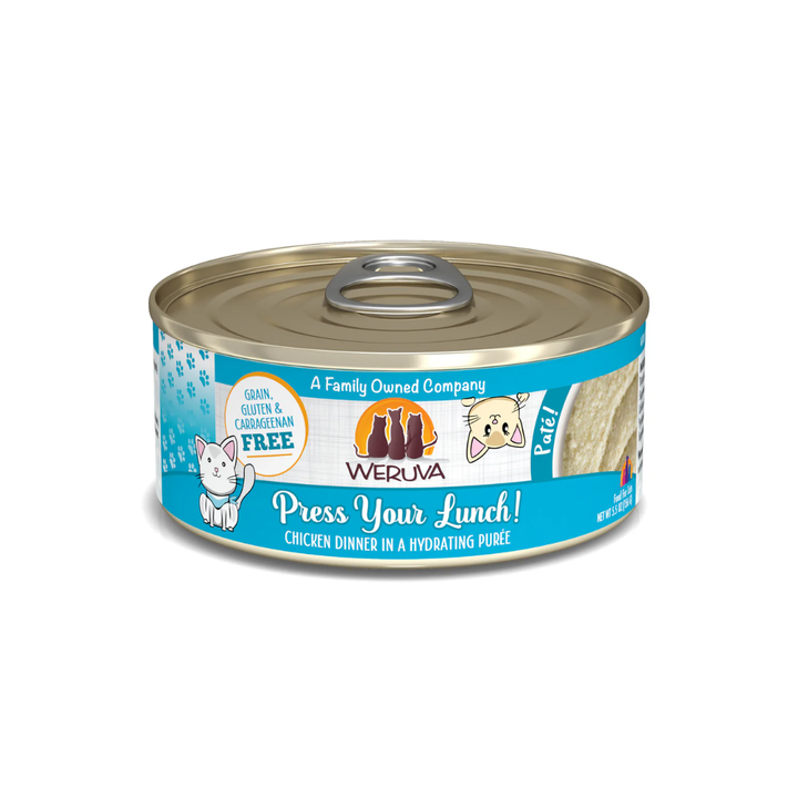 Weruva Wet Cat Food - Classic Line Press Your Lunch! Chicken Dinner in a Hydrating Puree Canned