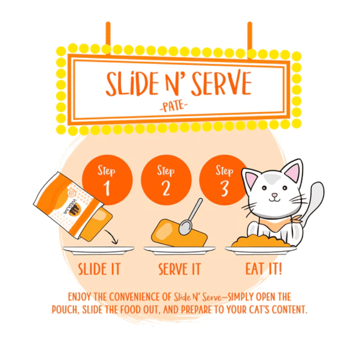 Weruva Wet Cat Food - Pate Love Connection Chicken & Salmon in a Hydrating Purée Pouch 