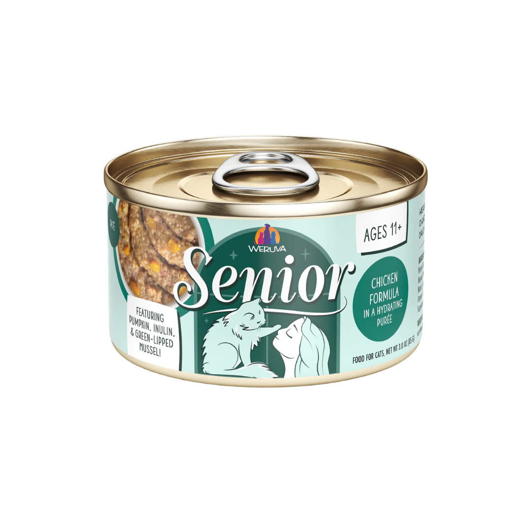 Weruva Wet Cat Food - Senior 11+ Chicken Pate in Puree Canned