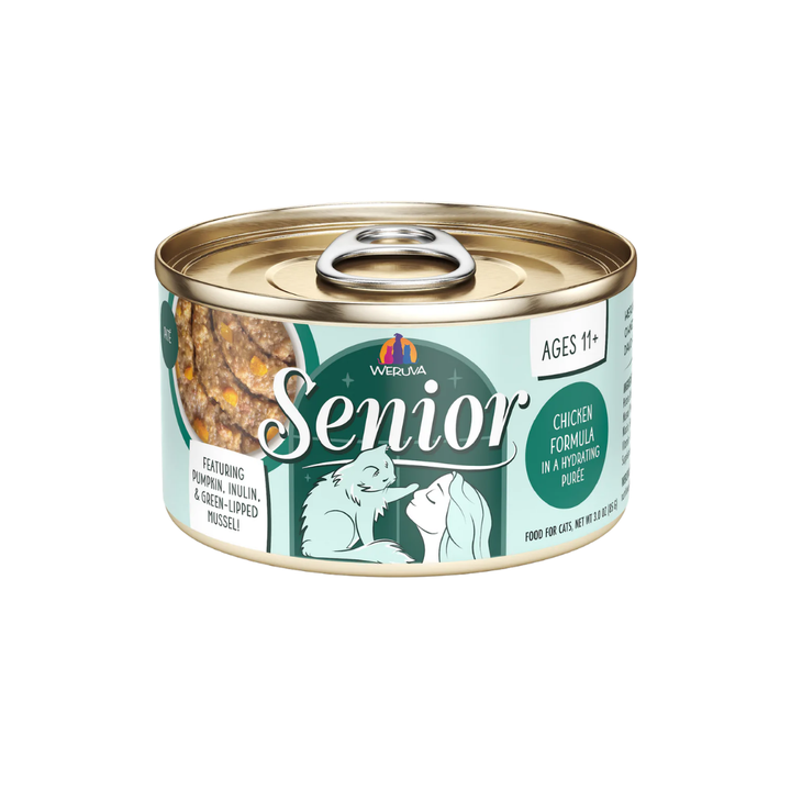 Weruva Wet Cat Food - Senior 11+ Chicken Pate in Puree Canned