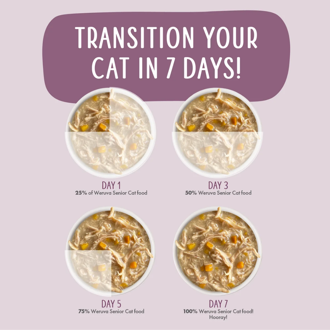 Weruva Wet Cat Food - Senior 11+ Chicken & Tuna Minced in Gravy Canned