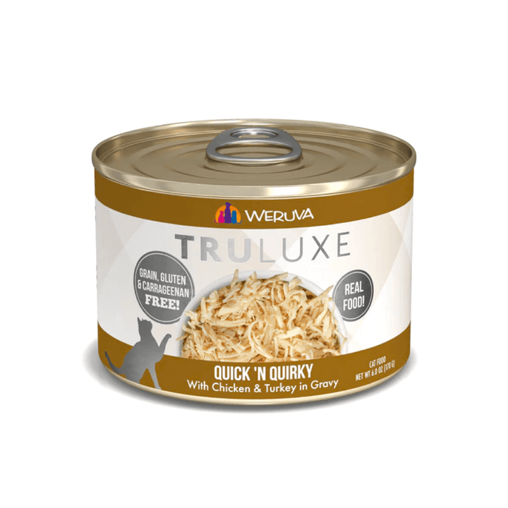 Weruva Wet Cat Food - TRULUXE  Quick 'N Quirky with Chicken & Turkey in Gravy Canned 