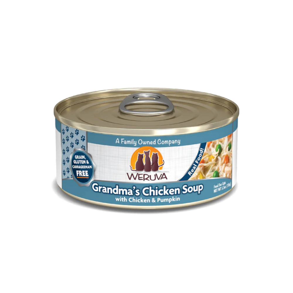 Weruva Wet Cat Food - Weruva Classic Cat Grandma's Chicken Soup with Chicken & Pumpkin Canned 