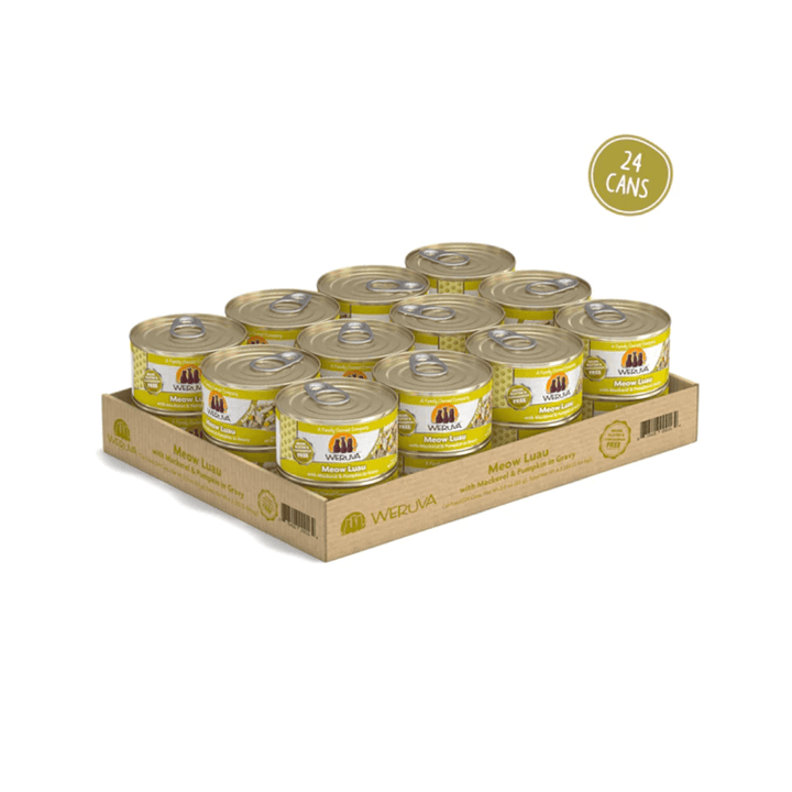 Weruva Wet Cat Food - Weruva Classic Cat Meow Luau with Mackerel & Pumpkin in Gravy Canned 
