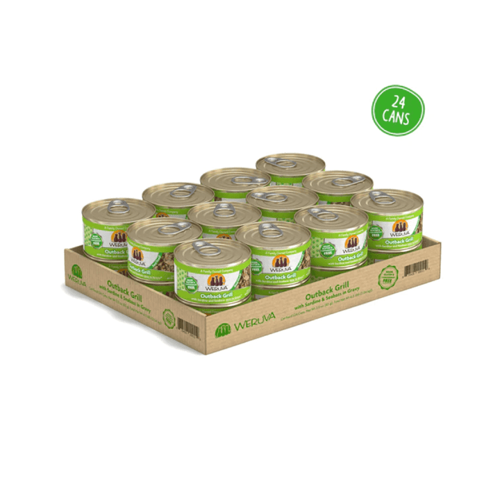 Weruva Wet Cat Food - Weruva Classic Cat Outback Grill with Sardine and Seabass in Gravy Canned 
