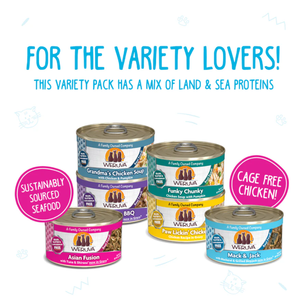 Weruva Wet Cat Food - Weruva Classic Cat Rudi's Recipes Variety Pack
