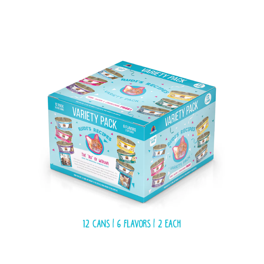 Weruva Wet Cat Food - Weruva Classic Cat Rudi's Recipes Variety Pack