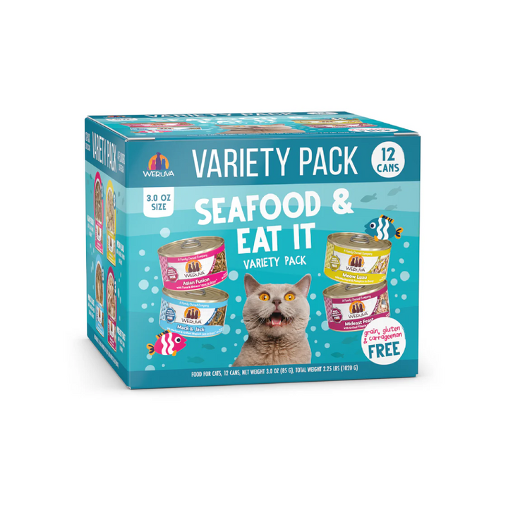 Weruva Wet Cat Food - Weruva Classic Cat Seafood & Eat It! Variety Pack